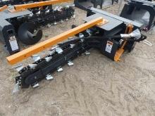 Unused 2023 Wolverine 48" Trencher Attachment, s/n ZW-04549: for Skid Steer