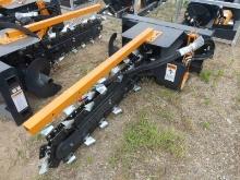 Unused 2023 Wolverine 48" Trencher Attachment, s/n ZW-04543: for Skid Steer