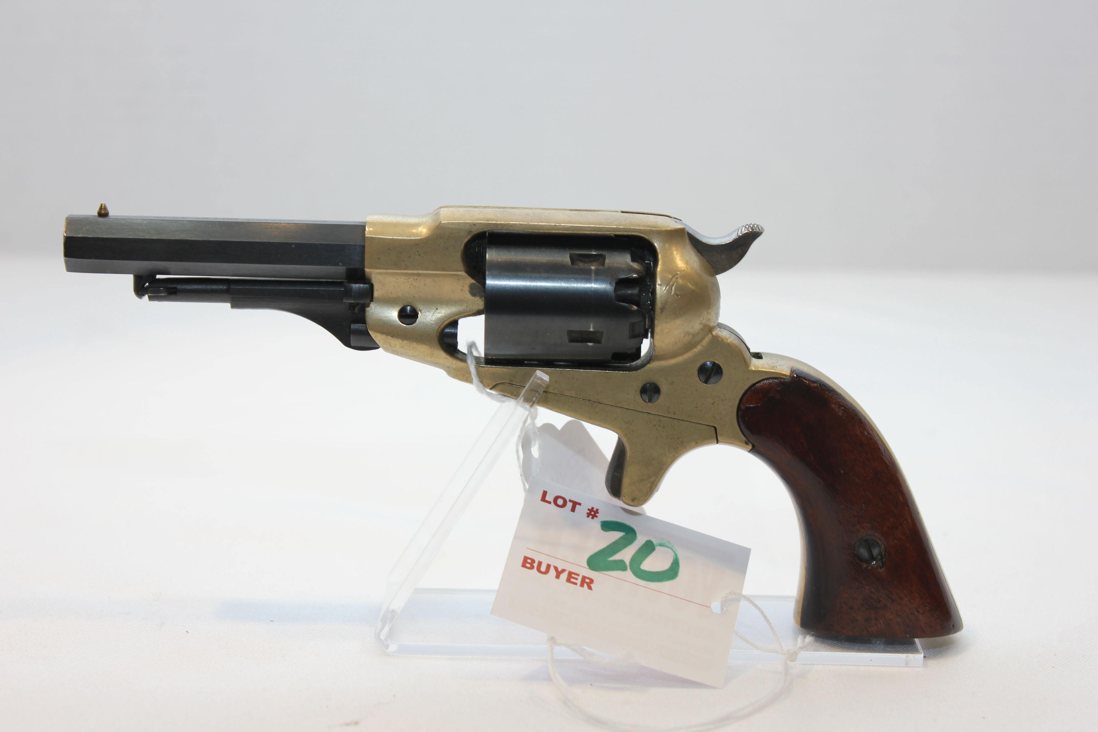 CVA .36 Cal. Muzzle-Loading 5-Shot Single Action Revolver w/3-1/2" Octagon BBL and Brass Frame and H