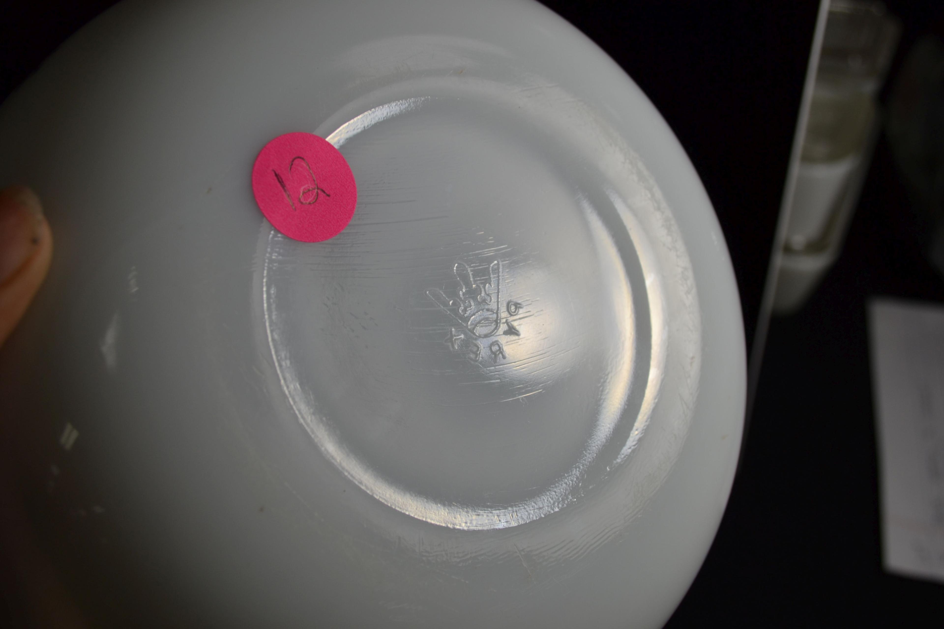 JAJ Pyrex Black Snowflake on White Casserole No. 023 w/Lid from England