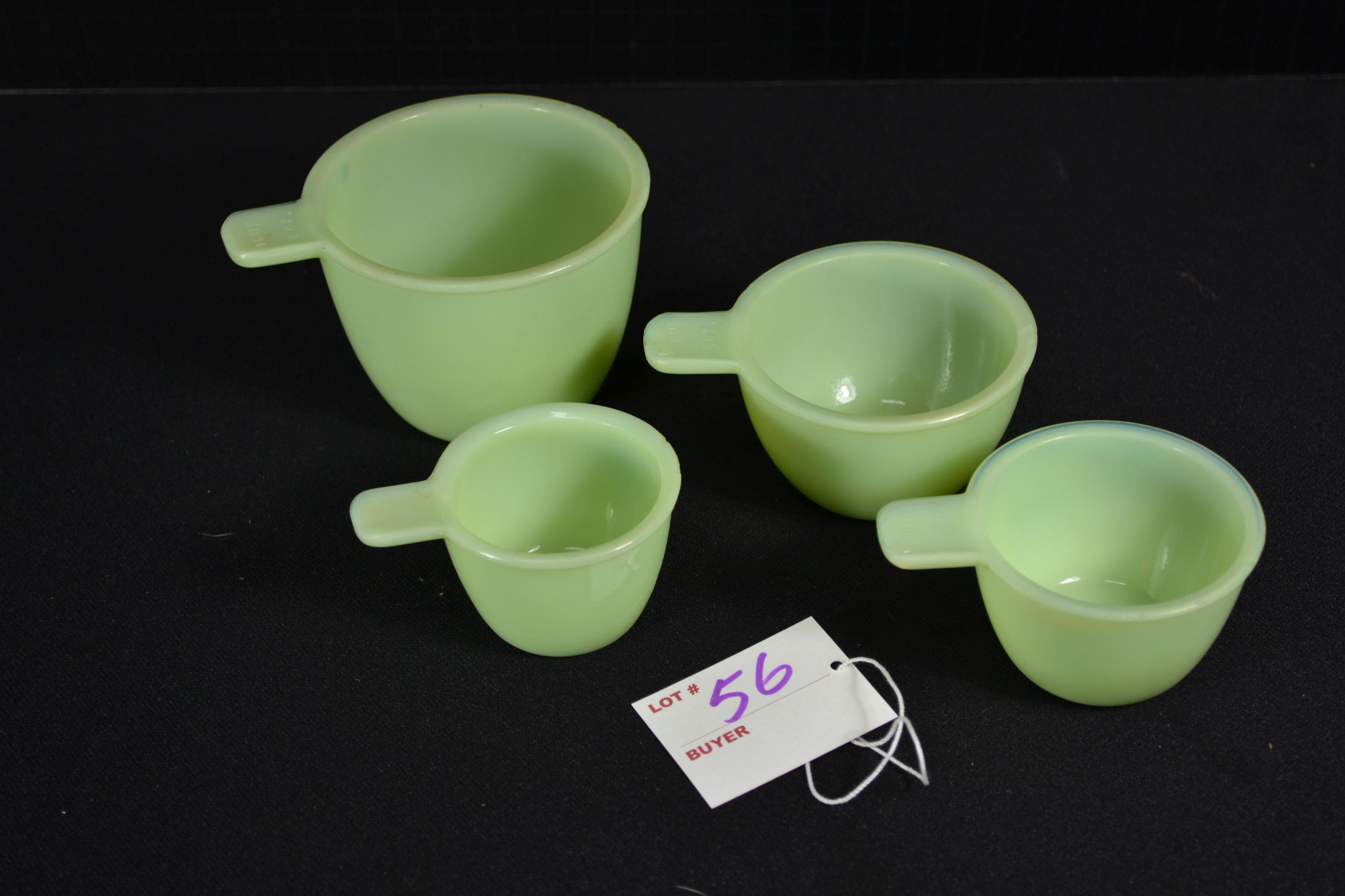 Set of 4 Nested Jadeite Measuring Cups