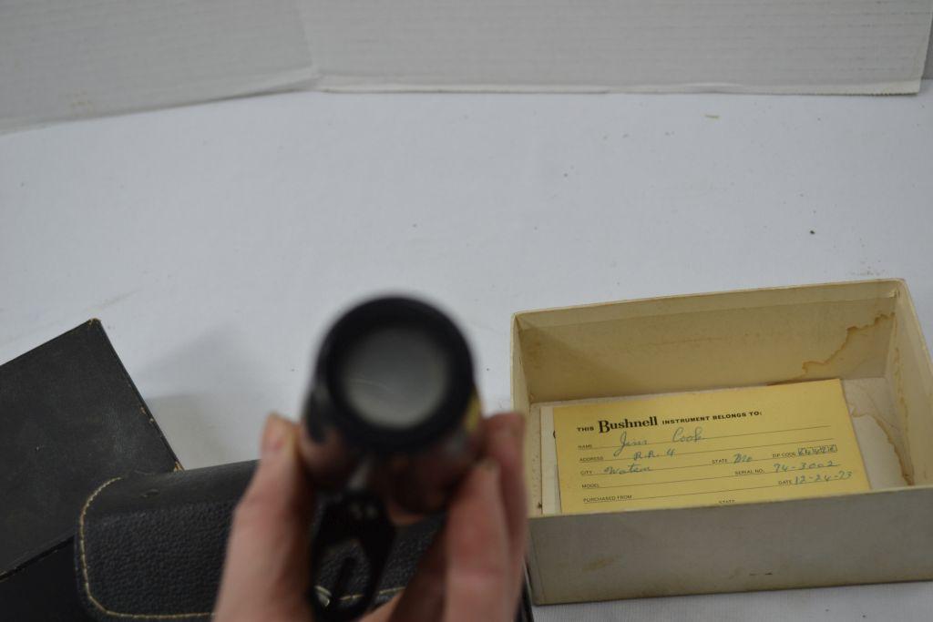 Bushnell Bore Sighter Scope Number J42040 Has 2 Bore Sights with Original Box and Case