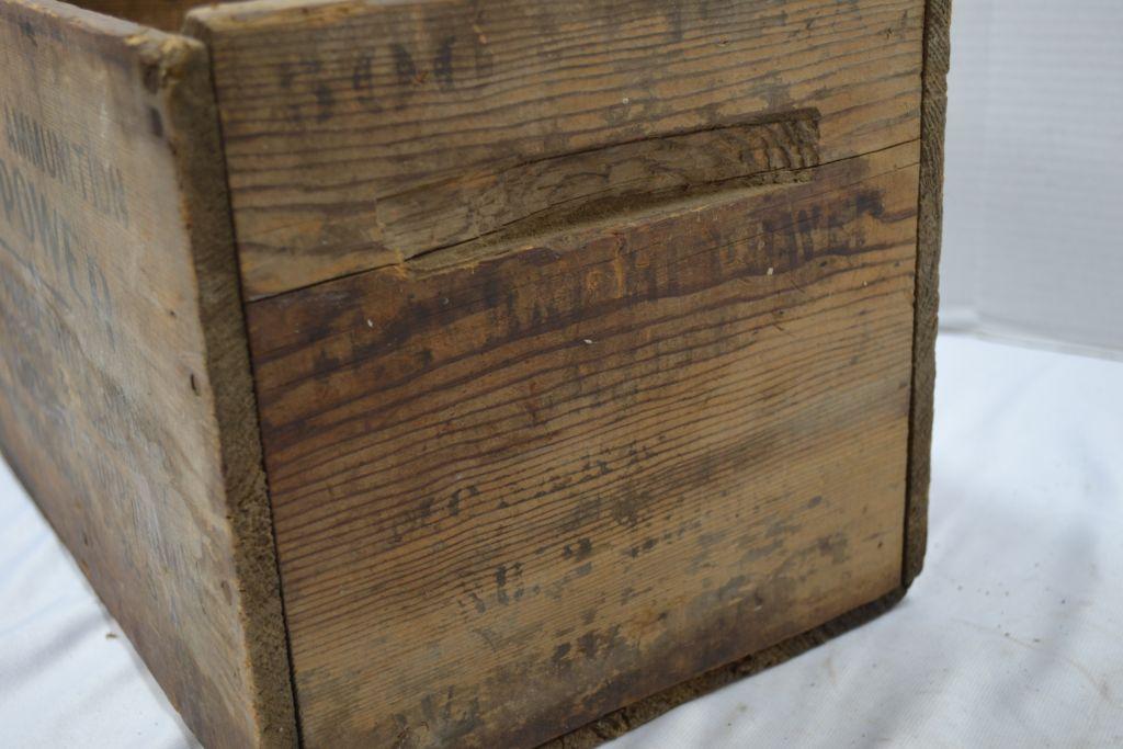 Federal Hi-Power Small Arms Ammunition Wooden Ammo Crate