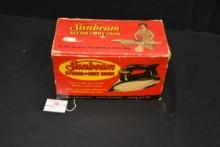 Vintage Sunbeam Iron; Original Box