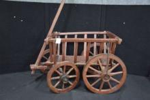 Child's Hay Wagon w/Wooden-Spoke Wheels