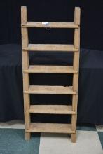 Vintage Wooden 6-Step Loft Ladder