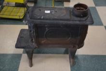 Vintage Cast Iron Vogelzang Box Wood Stove #BX26e