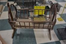 Vintage Handmade Bentwood Cradle
