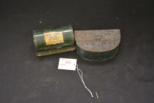Pair of Vintage Belt Bait Boxes by Nesco