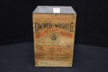 Dwinell-Wright Co. Coffee Counter Top Dispenser w/Paper Lithograph Design