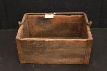 Vintage Wooden and Wrought Iron Farrier's Tool Box