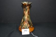 Vintage 8" Drop Glazed No. 064 Vase; has Clay Defect Inside