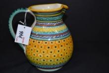 Deruta 7" Pitcher; Hand Painted in Italy