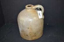 Unmarked One Gal. Crock Jug; Small Crack on Top