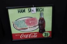 Coca-Cola Ham Sandwich Framed Print; 16"x12"