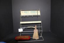 Vintage Wire Cooks Brushes Rack w/Small Whish Broom; Hart Manx Furniture Brush