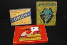 Group of Vintage Games including Circle X, Jackstraws, and Handcraft Painter