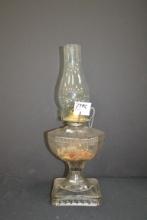 Aztec Pattern Oil Lamp w/Chimney; 18-1/2" Tall; Note tag in photo should be 178C, not 179C.