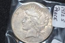 1922-S Peace Dollar; VF/XF