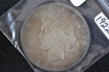 1922-P Peace Dollar; VF/XF