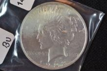 1923 Peace Dollar; BU