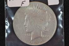 1934-S Peace Dollar; F