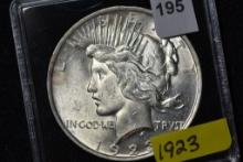 1923 Peace Dollar; Unc.