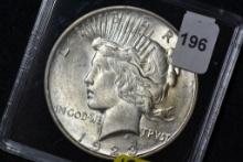 1923-D Peace Dollar; Unc.