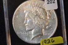 1926 Peace Dollar; Unc.