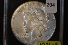 1926-S Peace Dollar; Unc.