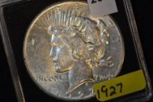 1927 Peace Dollar; Unc.