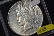 1928 Peace Dollar; Unc.