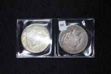 2 - Peace Dollars including 1922-D and 1922-S; VF; 2xBid