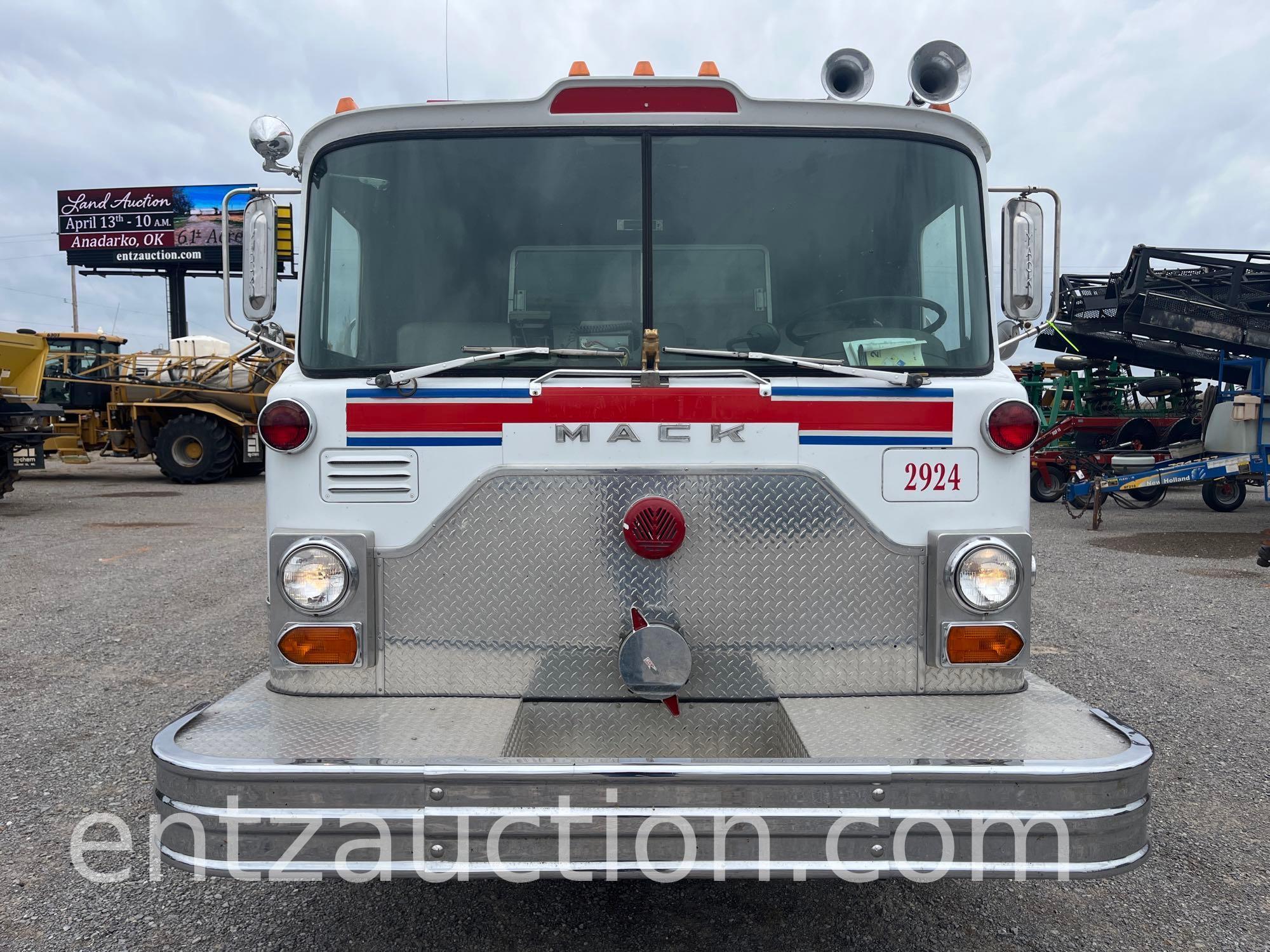 1979 MACK FIRE ENGINE, DETROIT DIESEL,