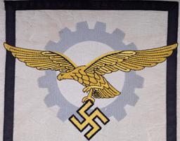 WWII GERMAN LUFTWAFFE CAR FENDER FLAG