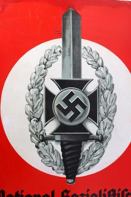 WW2 GERMAN NATIONAL SOCIALIST WAR VICTIM CARE SIGN