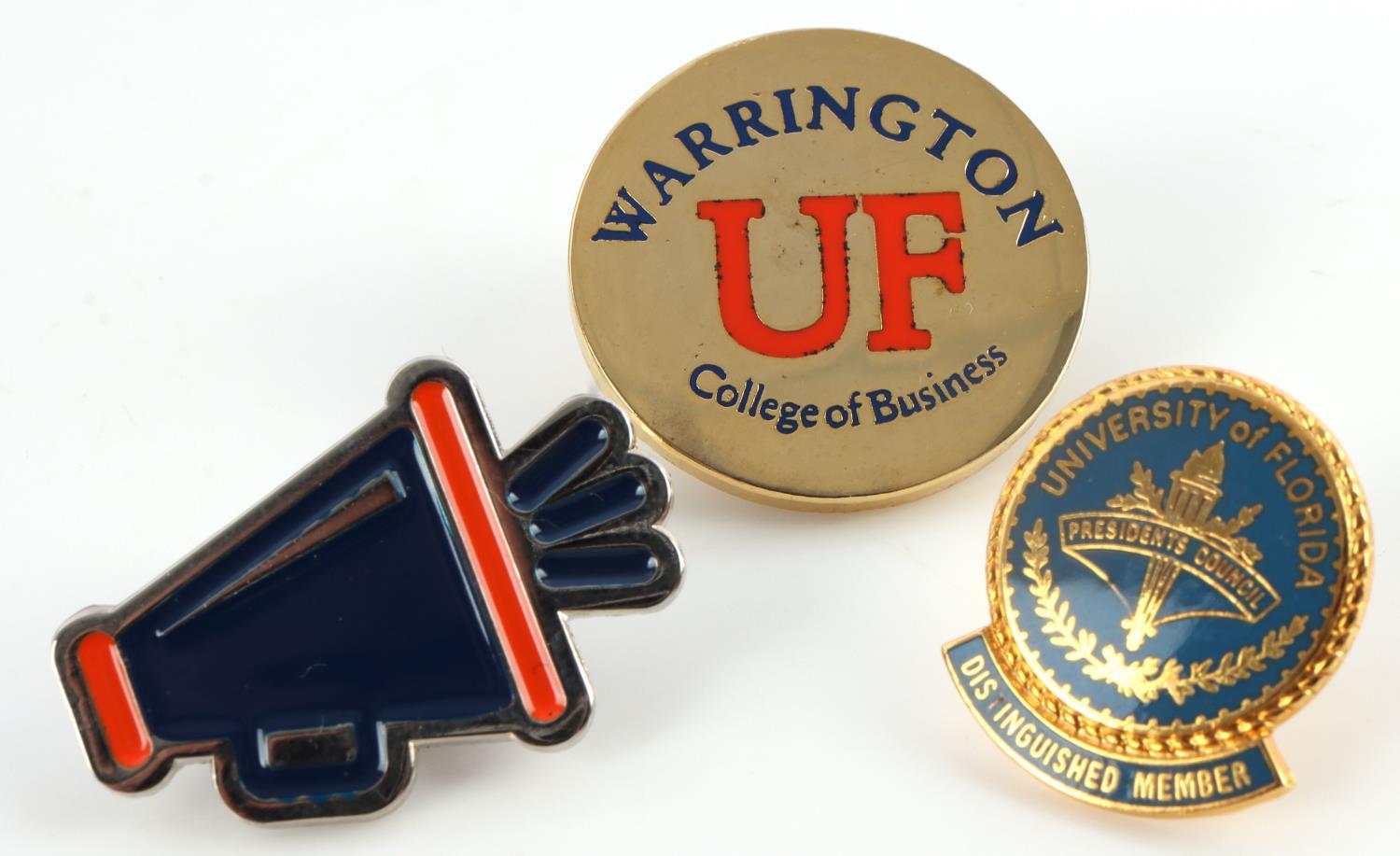 UNIVERSITY OF FLORIDA BOOK WATCH AND LAPEL PINS