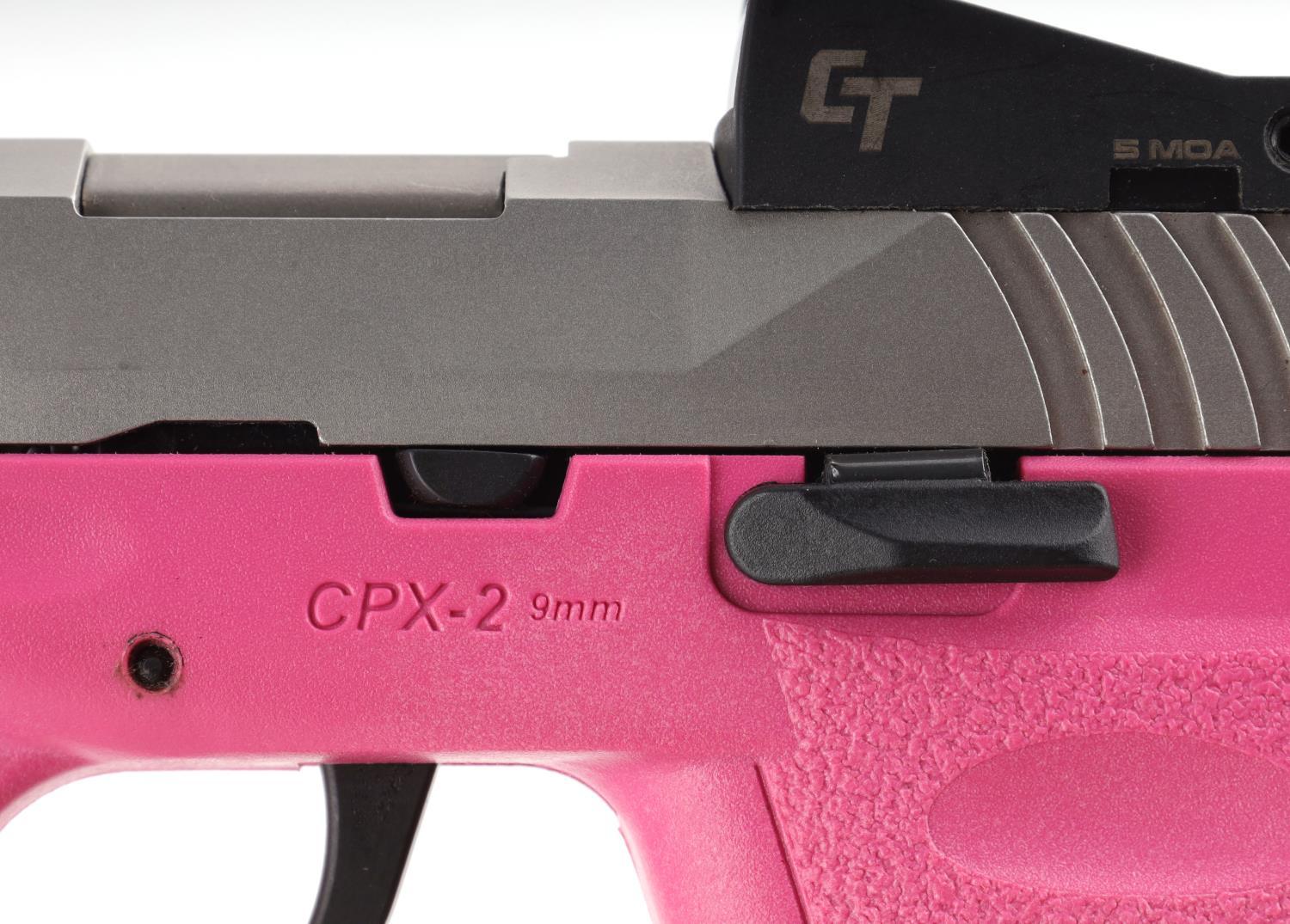 SCCY CPX-2 9MM SEMI AUTOMATIC PISTOL W RED DOT