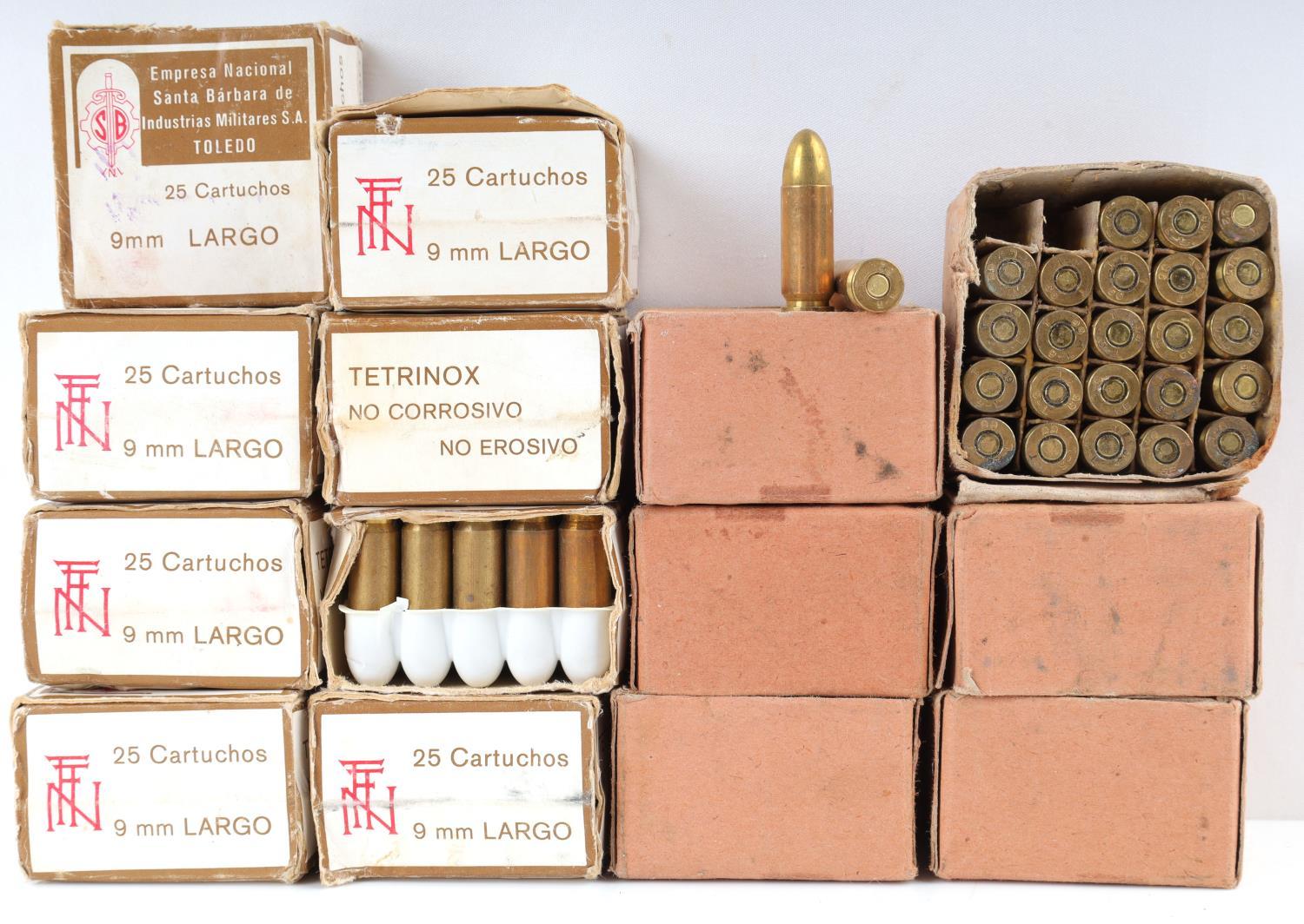 LOT OF 9MM AMMUNITION TOTAL OF 350 ROUNDS