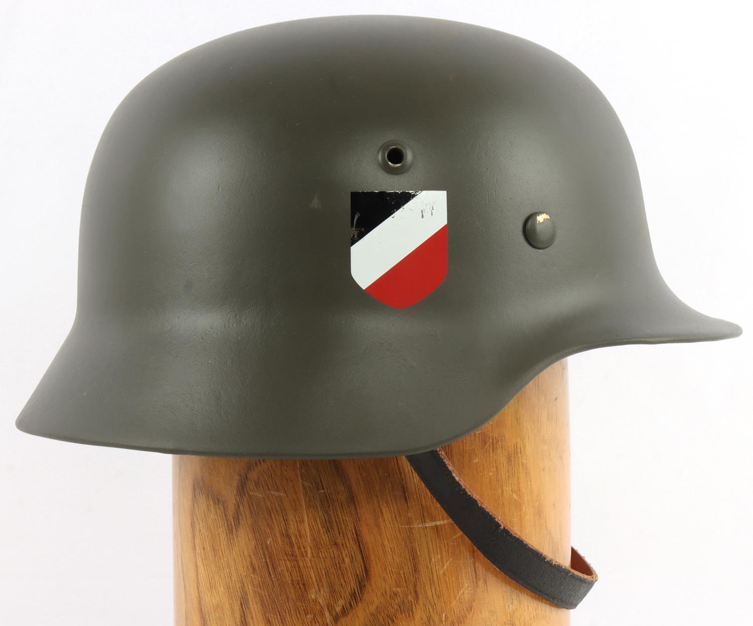 WWII GERMAN THIRD REICH M40 DOUBLE DECAL HELMET