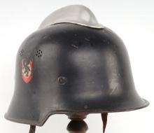WWII GERMAN REICH M34 FIRE PROTECTION HELMET