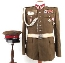 WWII POLISH HOME ARMY MAJOR'S TUNIC & VISOR CAP