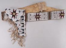SIOUX TRIBE COLT SINGLE ACTION ARMY BEADED HOLSTER