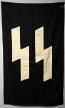 WWII GERMAN REICH WAFFEN SS BANNER FLAG