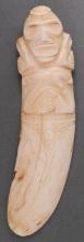 TAINO PRECOLOMBIAN FINELY RELIEF CARVED SHELL