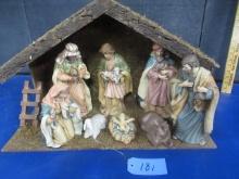 NICE NATIVITY SET  10" FIGURES - MAY NOT BE COMPLETE SET