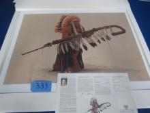 SIGNED " CEREMONIAL LANCE" BY JAMES BAMA  570/1250