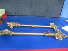 2 CURTAIN RODS  39"