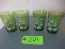 HAND PAINTED JUICE GLASSES