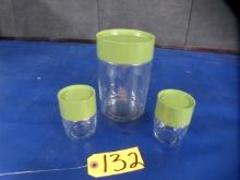 3 PC. PYREX CANISTERS